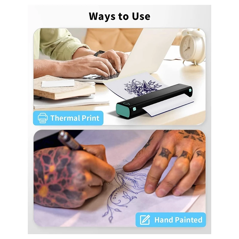 Tattoo Transfer Paper, 50 Sheets Tattoo Stencil Paper For Tattooing, Compatible With M08F Printer, A4 Size