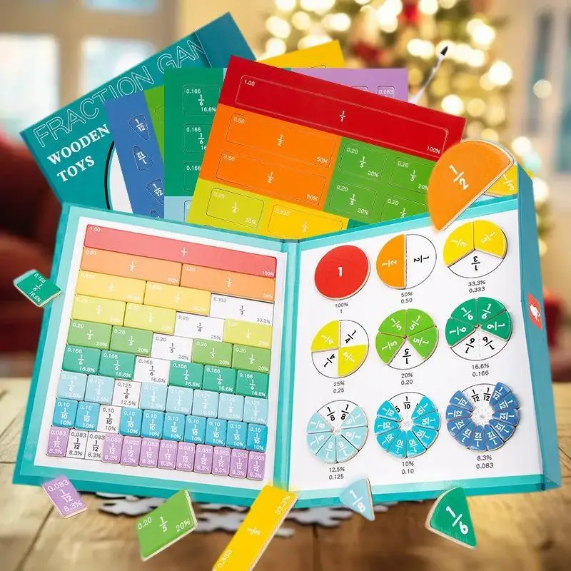 子供向けインタラクティブ磁気分数タイルと円学習ツール