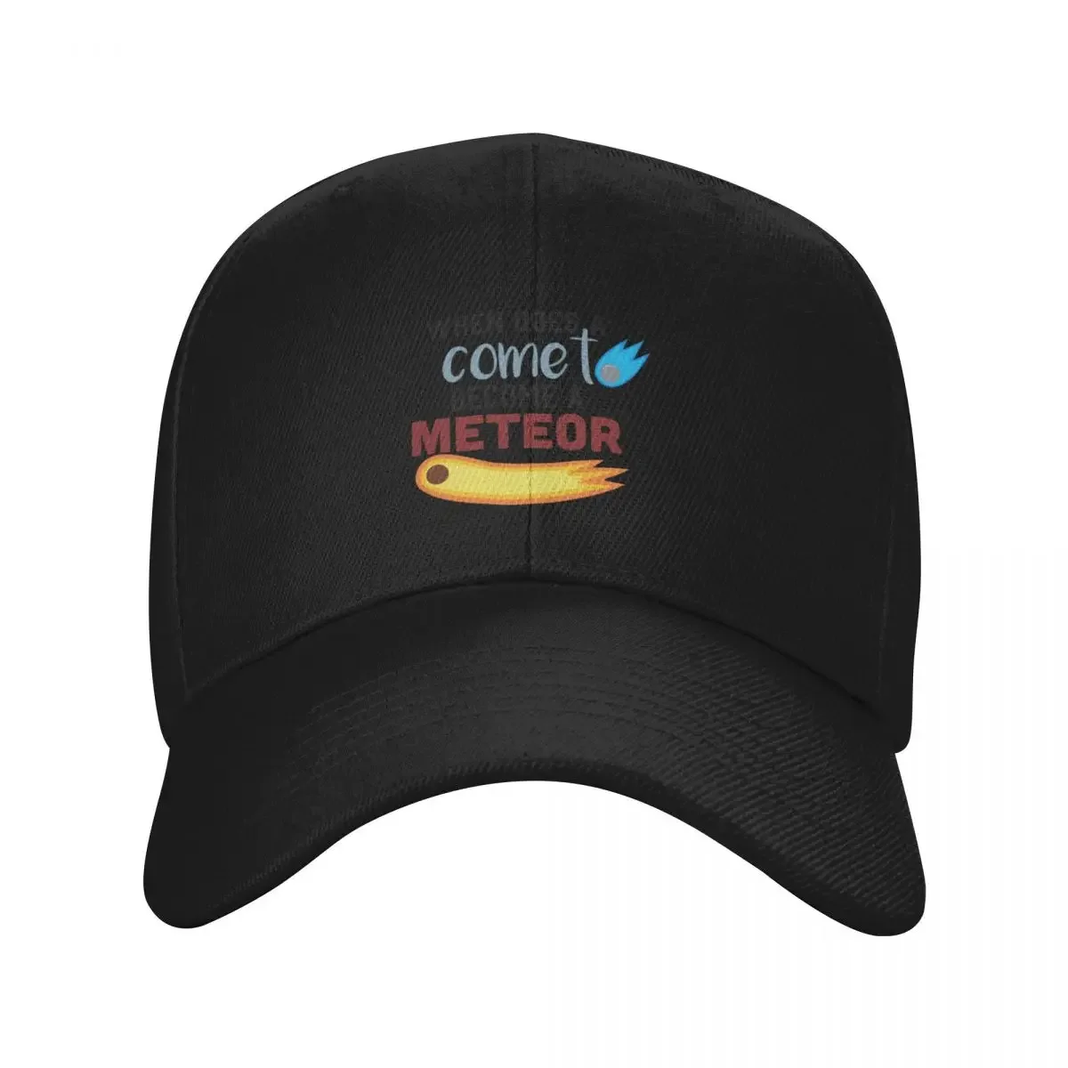 When does a comet become a meteor Baseball Cap foam party Hat party Hat Hat Baseball Cap Mens Tennis Women's