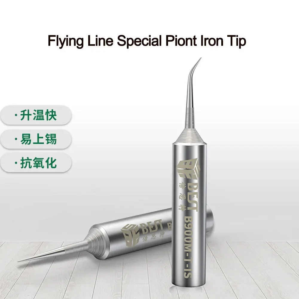 Soldering Iron Tips B900M-T-I/B900M-T-IS Oxygen-free Copper 0.2mm Fly Line Welding Tips Solder Iron Sting for 936/937