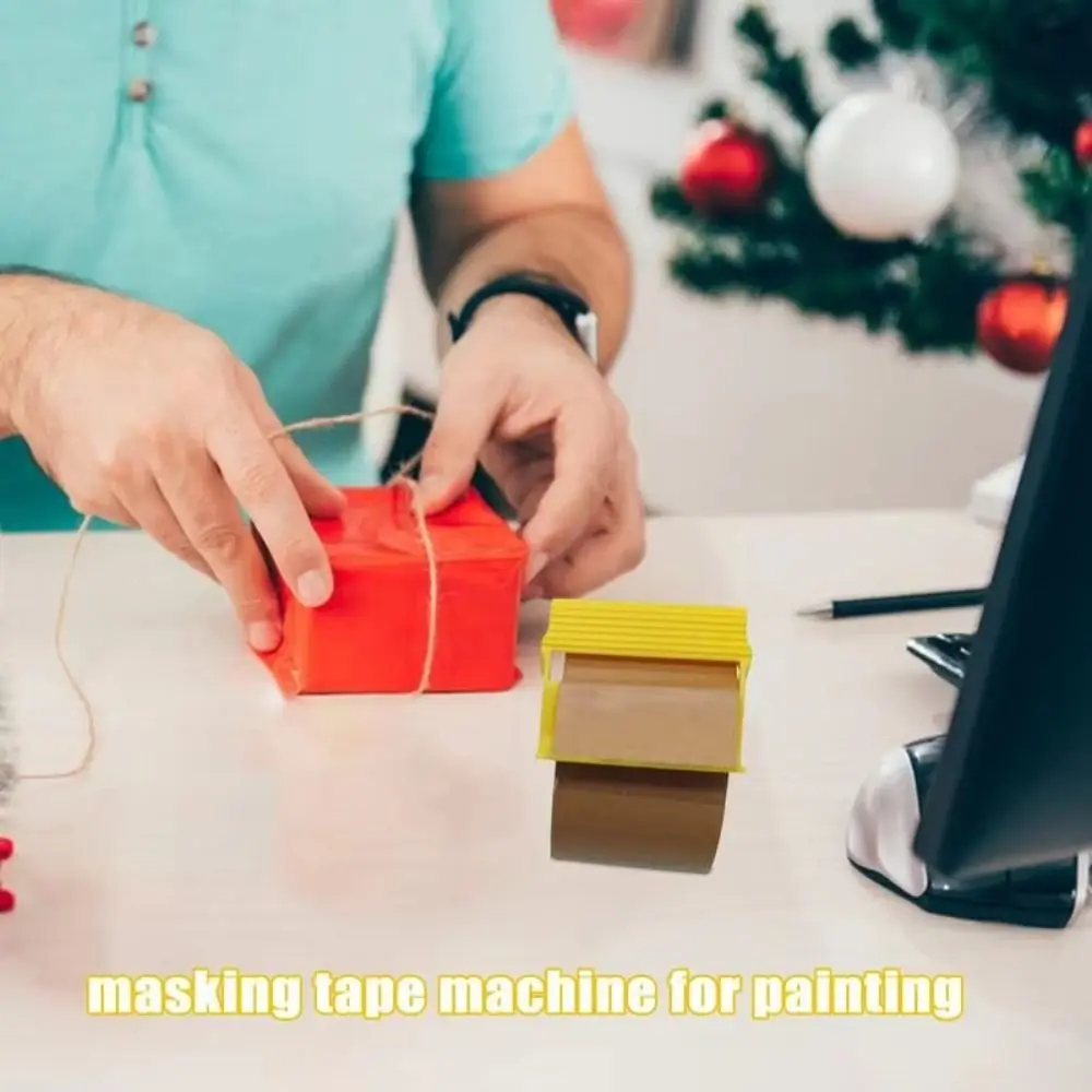 3pc/set Compact Tape Dispenser Smooth Cutting Non-slip Adhesive Tape Holder Tape Cover Open The Express Delivery Tape Corner