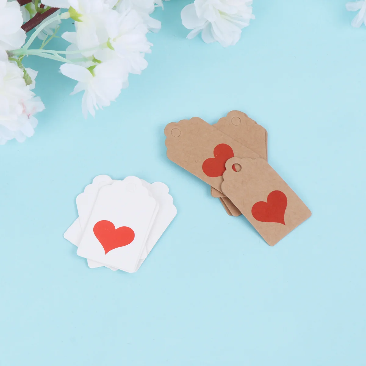 200Pcs Kraft Paper Tags Vintage Style Bookmark Tags for Love Notes Thank You Cards Birthday Gift Labels Handmade Craft