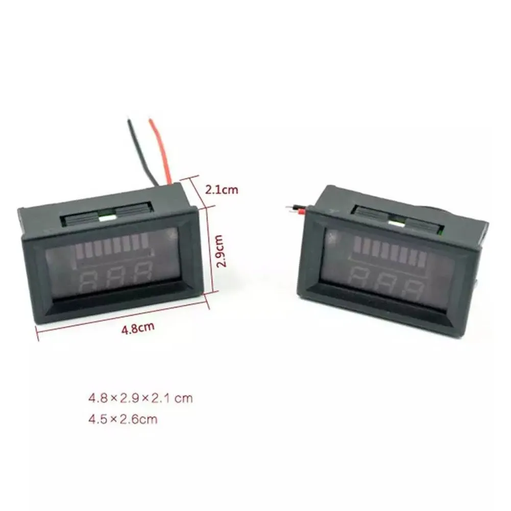 Digital Voltmeter 12V-72V LED Display Digital Voltmeter Voltage Meter Battery Gauge Detector For Car Marine Motorcycle