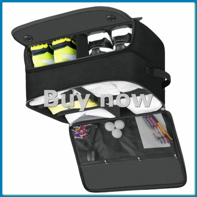 

Органайзер для гольф-аксессуаров в багажник автомобиля с отсеком для обуви, многосекционный автомобильный органайзер для хранения - ANKL