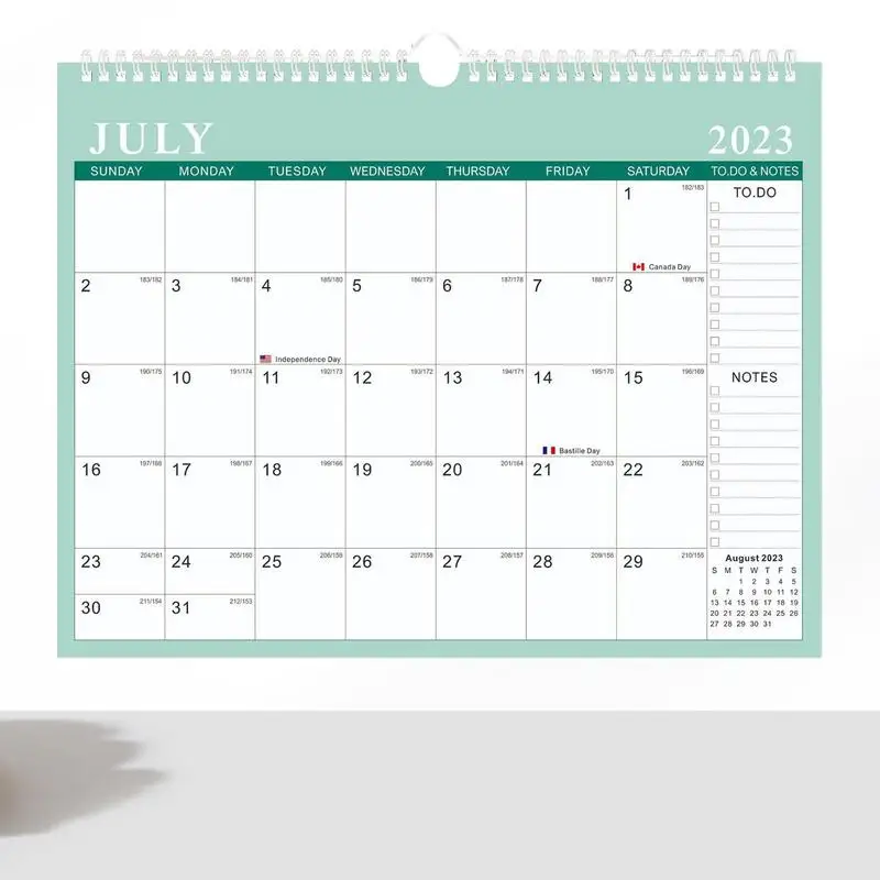 

2023-24 Desk Calendar Monthly Wall Minimalist Calendar Planner 14.7*11.4in Calendar Planner Thick Paper Annual Calendar For Home