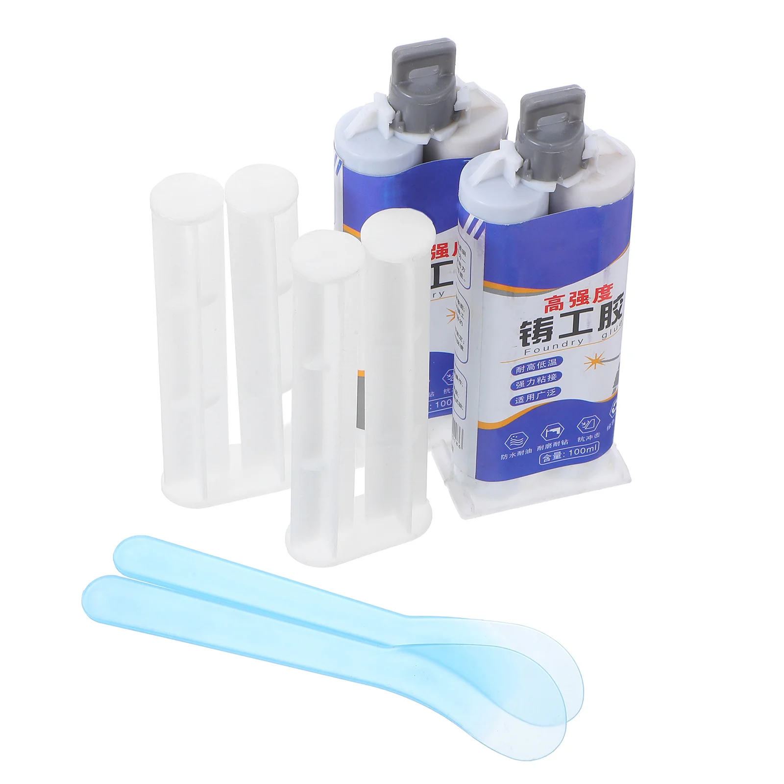 

2Pcs Heavy Duty Metal Bonding Repair Paste High Strength Heat Resistant Glue Leak Seal Welding Adhesive for Metal Casting Home