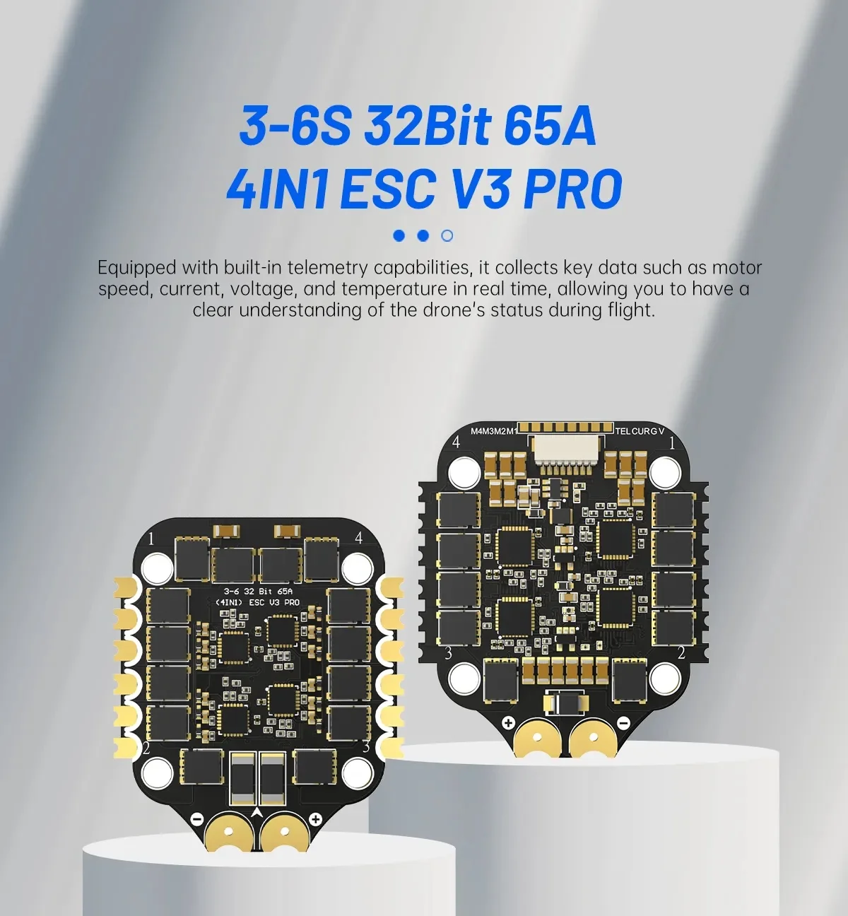BrotherHobby Returner 3-6S 32Bit AM32 65A(4IN1) ESC V3 PRO 75A MAX With PWM/DSHOT 300/600/1200
