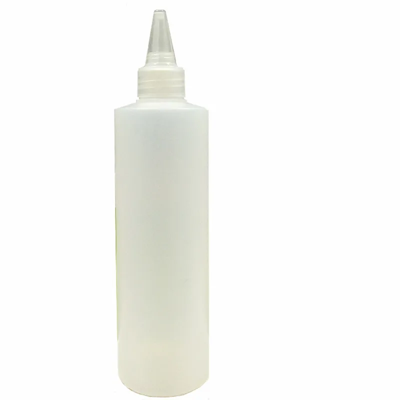 Wholesale Empty 250/500/1000ml Crystal Gel Bottles Nail Gel Containers Black Plastic Bottles With Tip UV Glue Refilable Bottles