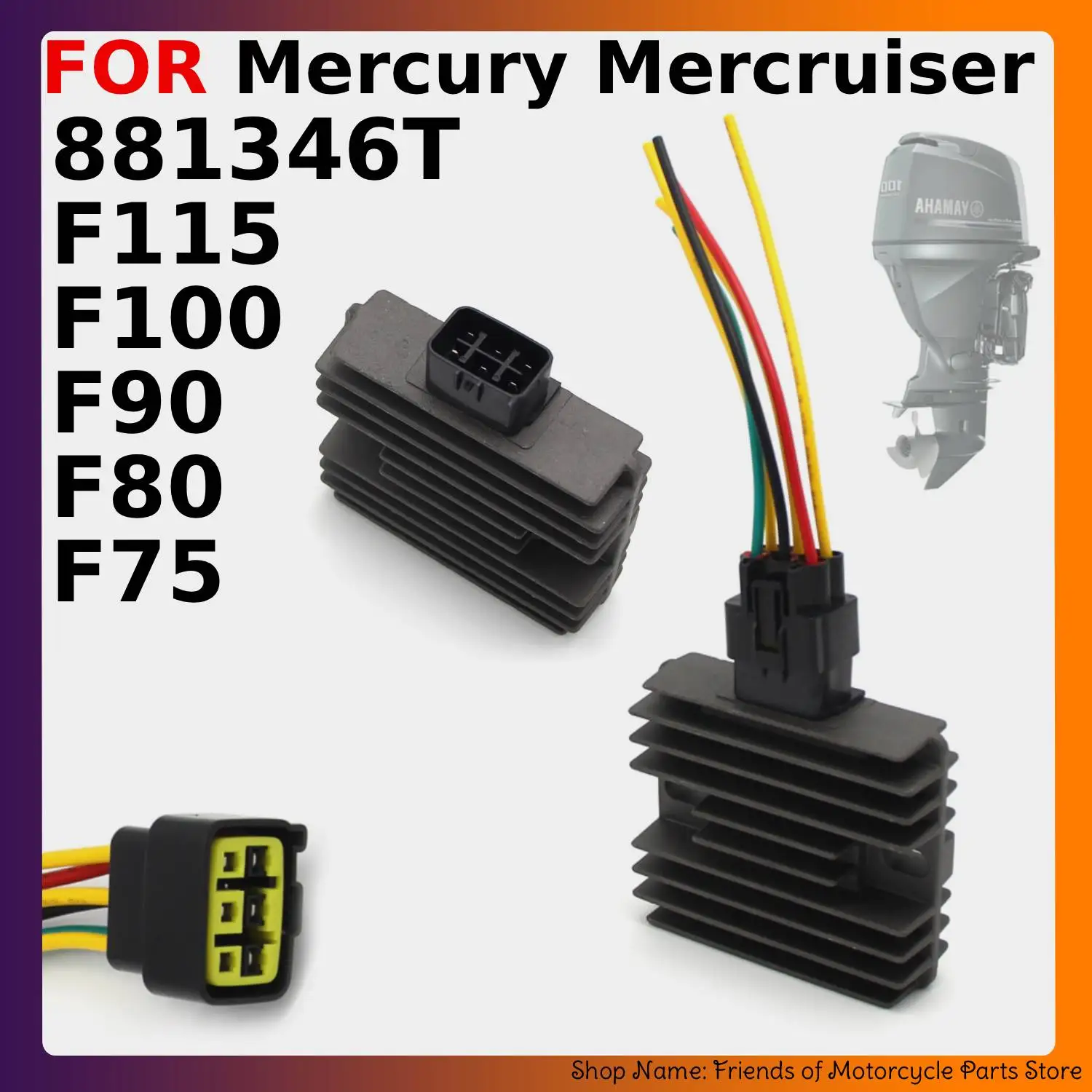 

Voltage Regulator Rectifier For Mercury Mercruiser 881346T / F115 / F100 / F90 / F80 / F75