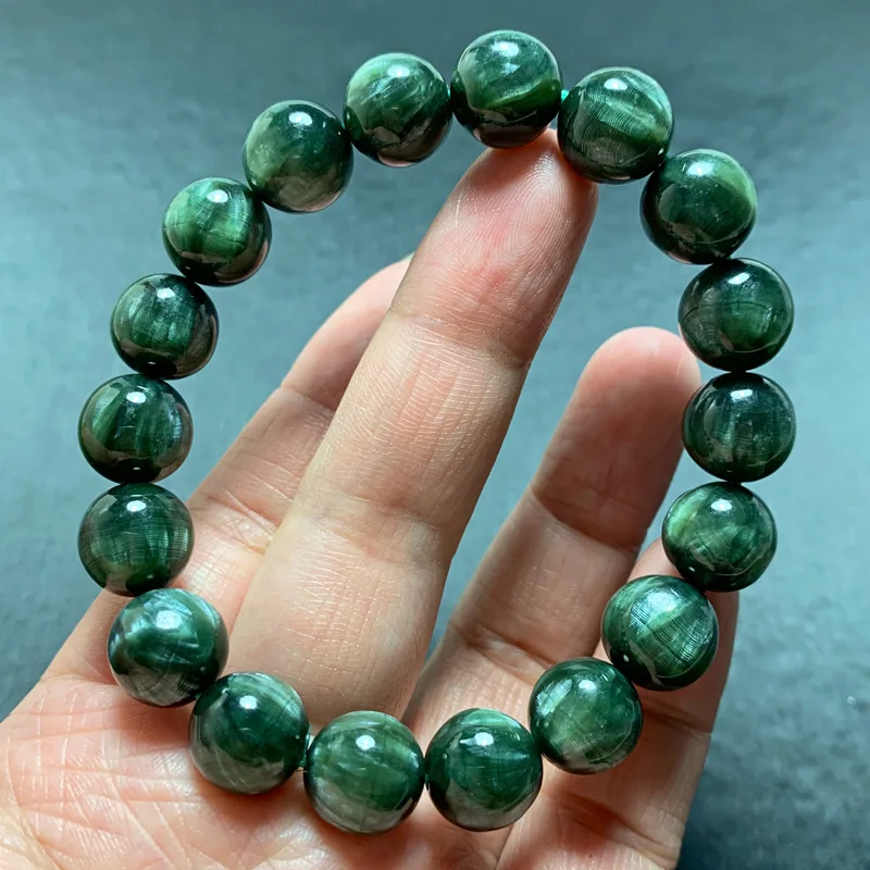 Rough Stone Anomaly GreenBracelet Stone Chain Oblique Turquoise Face Cleaning Gel for Boyfriend Women's Br