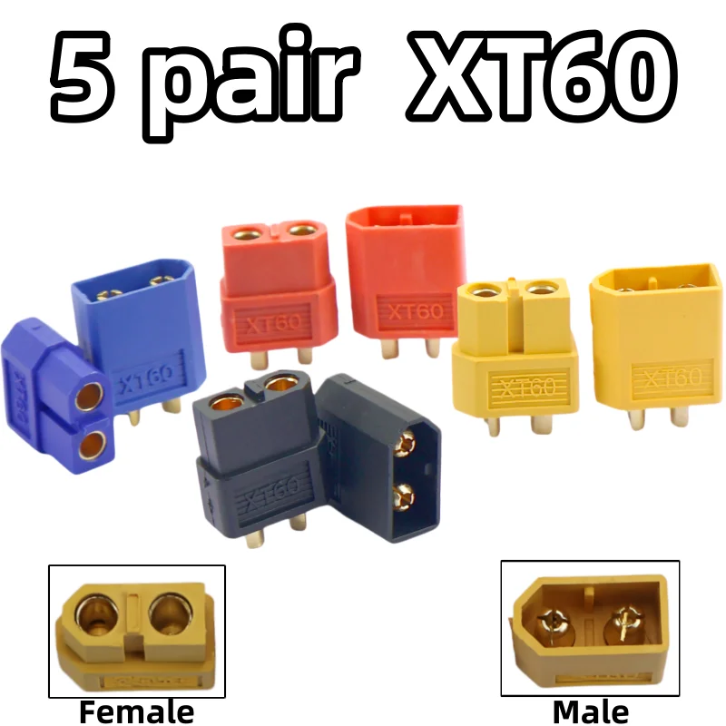 5 Pairs XT60 Connec…