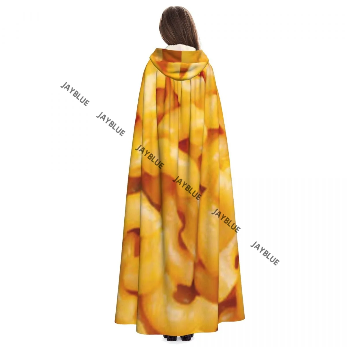 عباءة كيب طويلة Mac-N الجبن مقنعين عباءة معطف الخريف هوديس #4