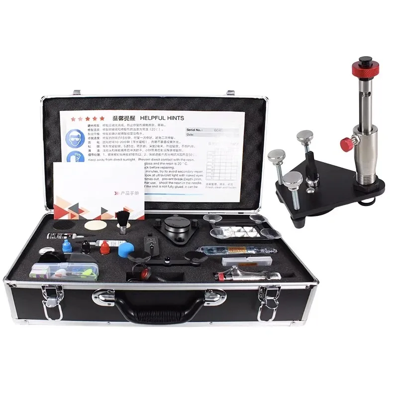Glass Repair Drill Bit Set Crack Repair M3 Mini Steel Pump Stainless Steel Vacuum Pump Car Window/Home Glass Repair