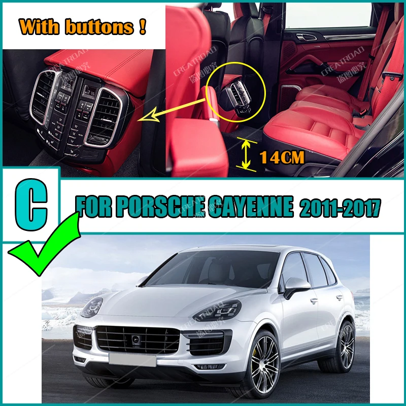 Custom Carbon Fibre style Floor Mats For Porsche Cayenne 2011-2017 12 13 14 15 16 Foot Carpet Cover Auto Interior Accessories