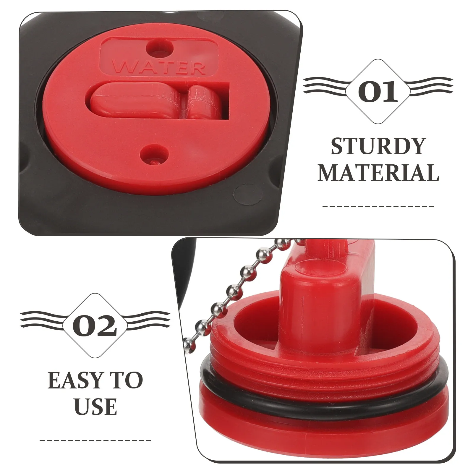 

Запасная крышка топливного бака для лодок, черная/красная, для яхт, морских судов, аксессуары для лодок, запчасти для лодок, крышка маслозаливной горловины