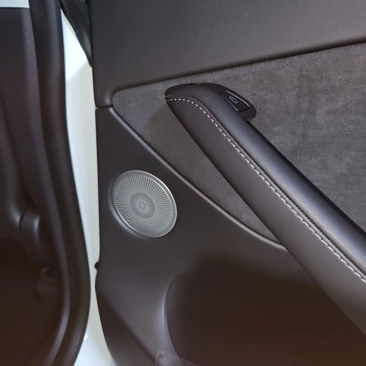 Horn Cover for Tesla Model Y Door Front Column Roof Rear Trunk Speaker Sound Frame Audio Panel Decorative Modification 2021-2023