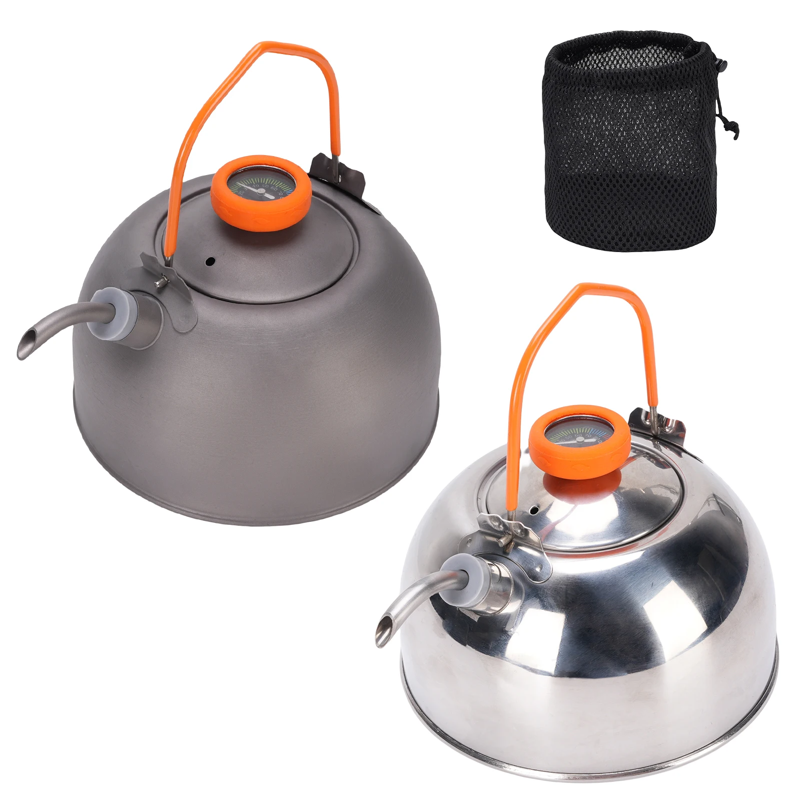 

Outdoor Camping Kettle Portable Hiking Backpacking Tea Coffee Pot for Boiling Water