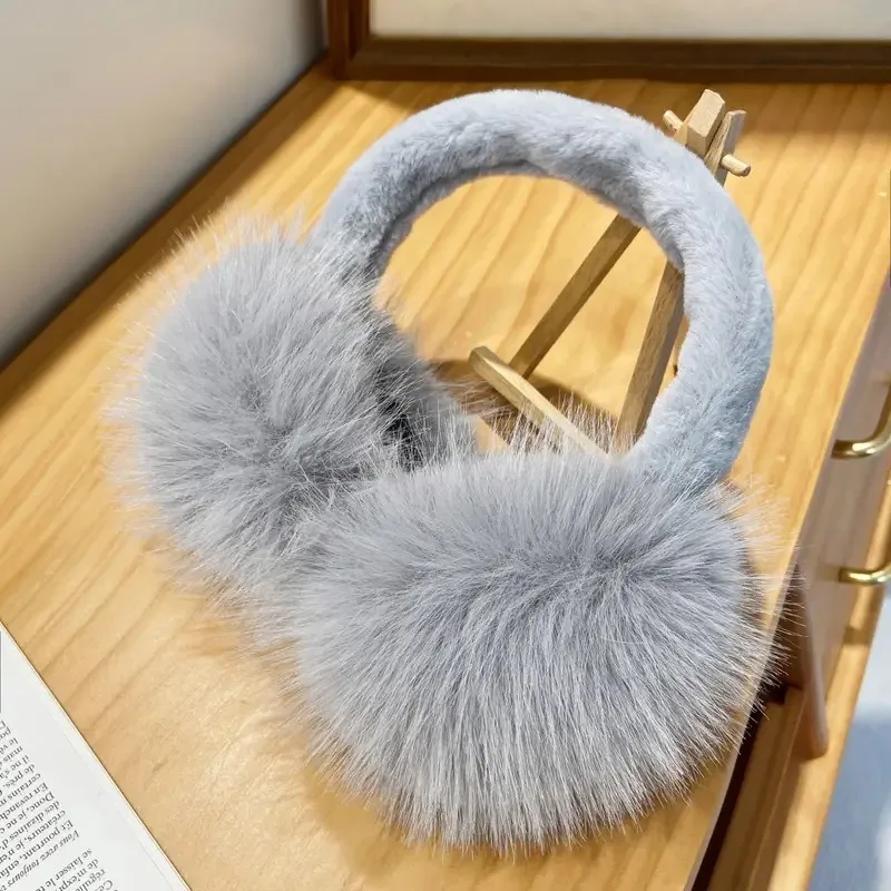 Inverno Volpe Paraorecchie Peluche Paraorecchie Donne Inverno Caldo Paraorecchie Unisex Portatile Orecchio Cuffia Esterna Antigelo Earcover 1PC