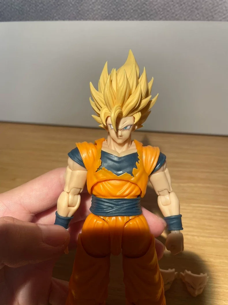 متوفر في المخزون جيس لعبة دراغون بول SHF سوبر سايا SSJ2 سون جوكو مجموعة إكسسوارات الرأس شخصيات أنيمي ألعاب مخصصة هدايا