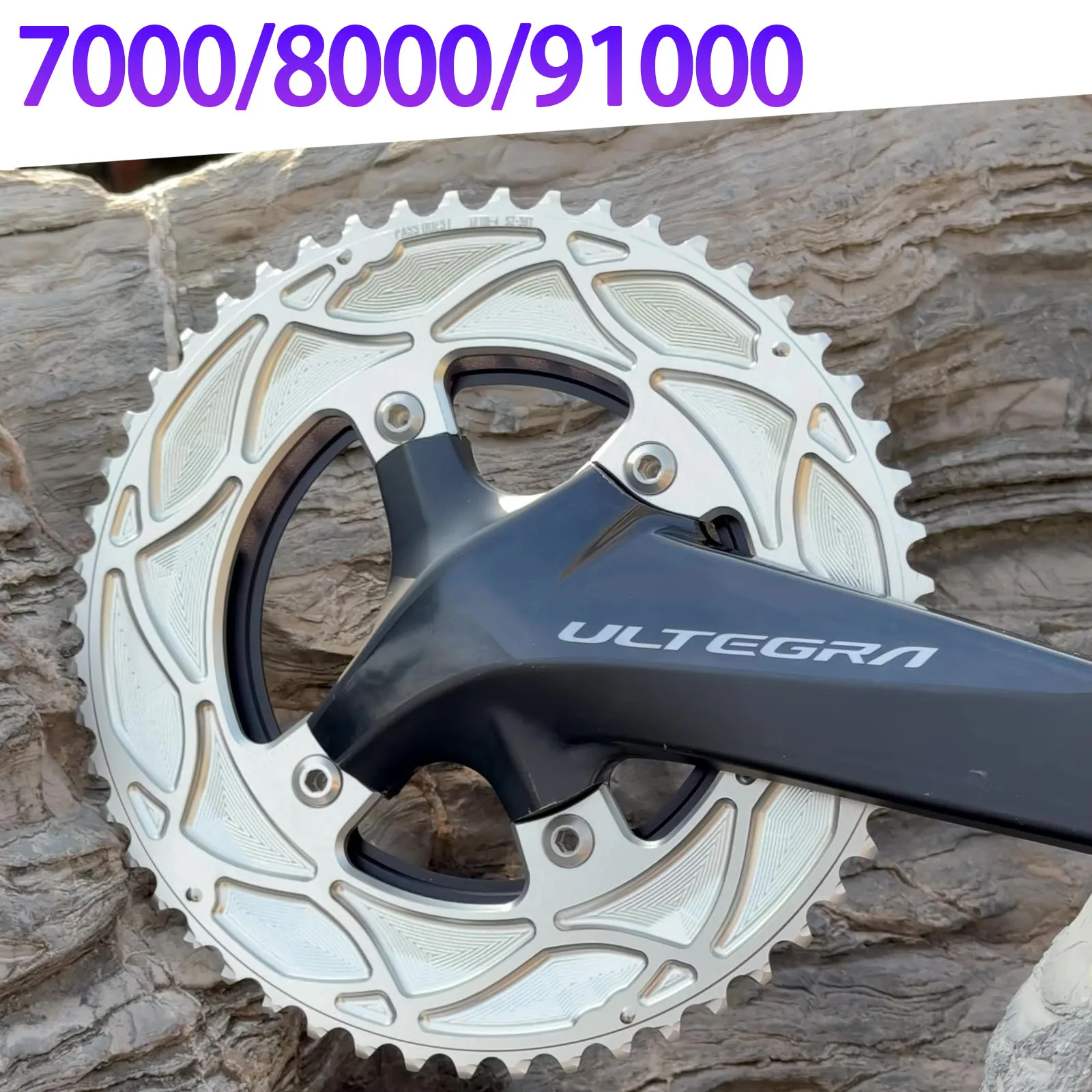 PASS QUEST 110 BCD Chainring for SHIMANO 105 R7000 ultegra r8000 dura ace r9100 silver 110BCD road bike double chain ring