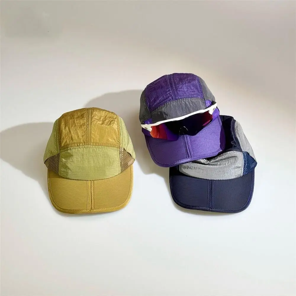5-Panel Baseballkappe Faltbare Schnelltrocknende Atmungsaktive Nylon-Mütze für Outdoor-Laufen Wandern Camping Leichte Sportkappe