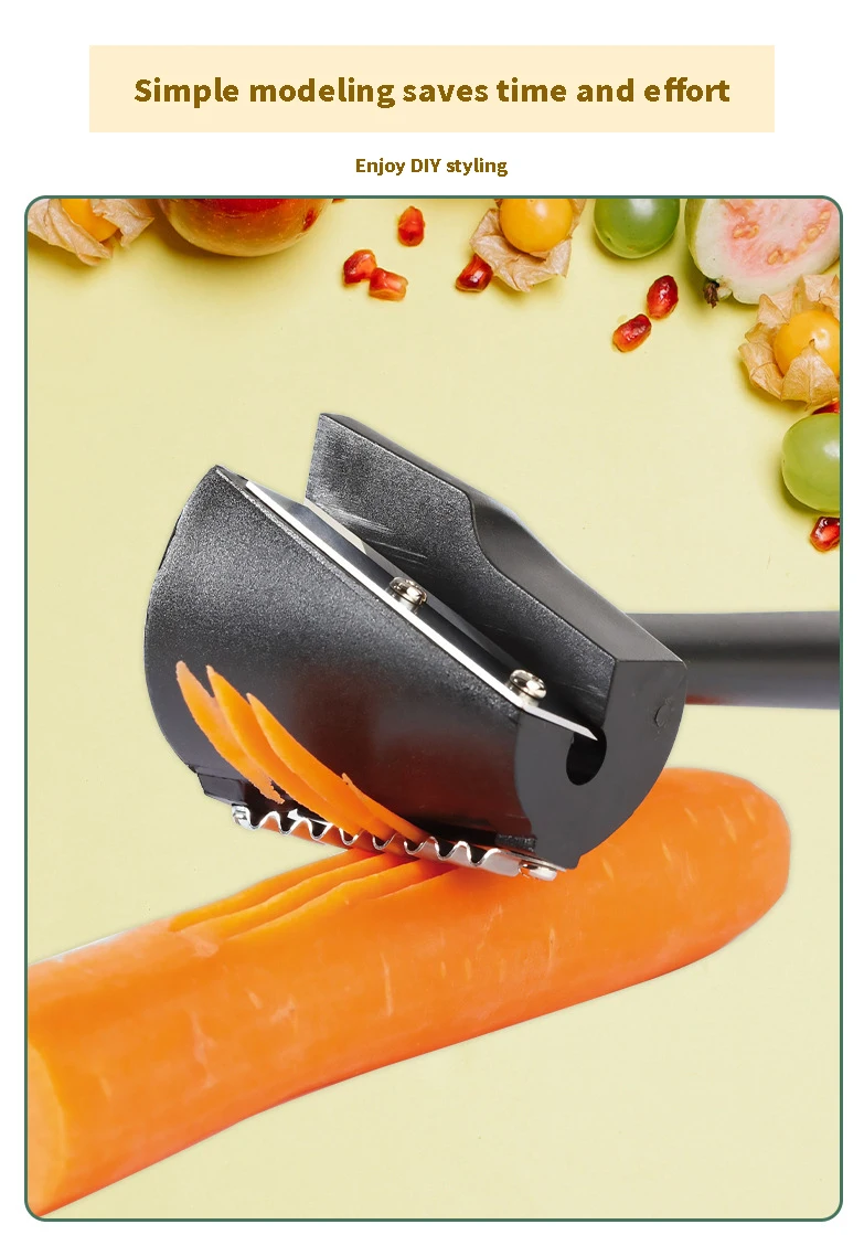 Gemüse Obst Cutter Haushalt Spirale Trichter Blume Shredder Schäler Artefakt Tragbare Schnelle Karotte Cutter Slicer Spirale Cutter – Detail 3