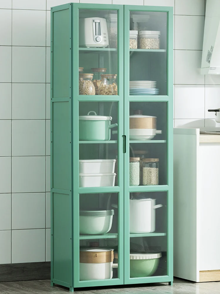 Sandwich Cabinet Kitchen Tableware Storage Locker Household Complete Floor Multi-Layer Multi-Functional Storage Rack