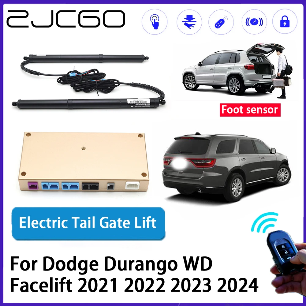 ZJCGO Car Auto Trunk intelligent Electric Tail Gate Lift Automatic Tailgate Opener for Dodge Durango WD Facelift 2021~2024