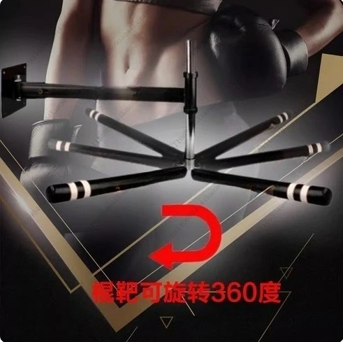Boxing Wall Target Collapsible Free Fighting Training Equipment Revolving Stick Target Wall Mounted Speed Ball Dodge Defensive