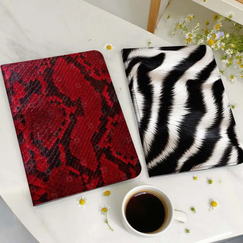 

Чехол для планшета с узором под красную змеиную кожу для Huawei Honor MatePad MediaPad Air 5 6 7 11 V6 V7 V8 V9 X9 X8 T10 T10s C5e T5, подарок