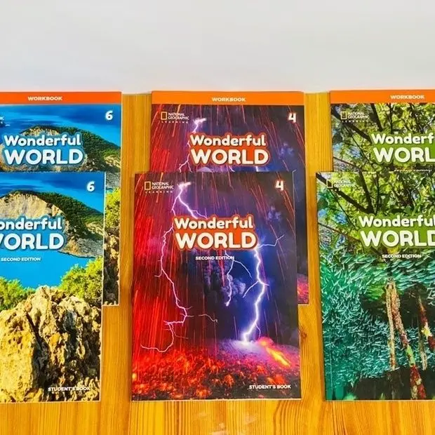 New Wonderful World 1-6 Colorful World American Elementary School Textbook English Education Picture Book