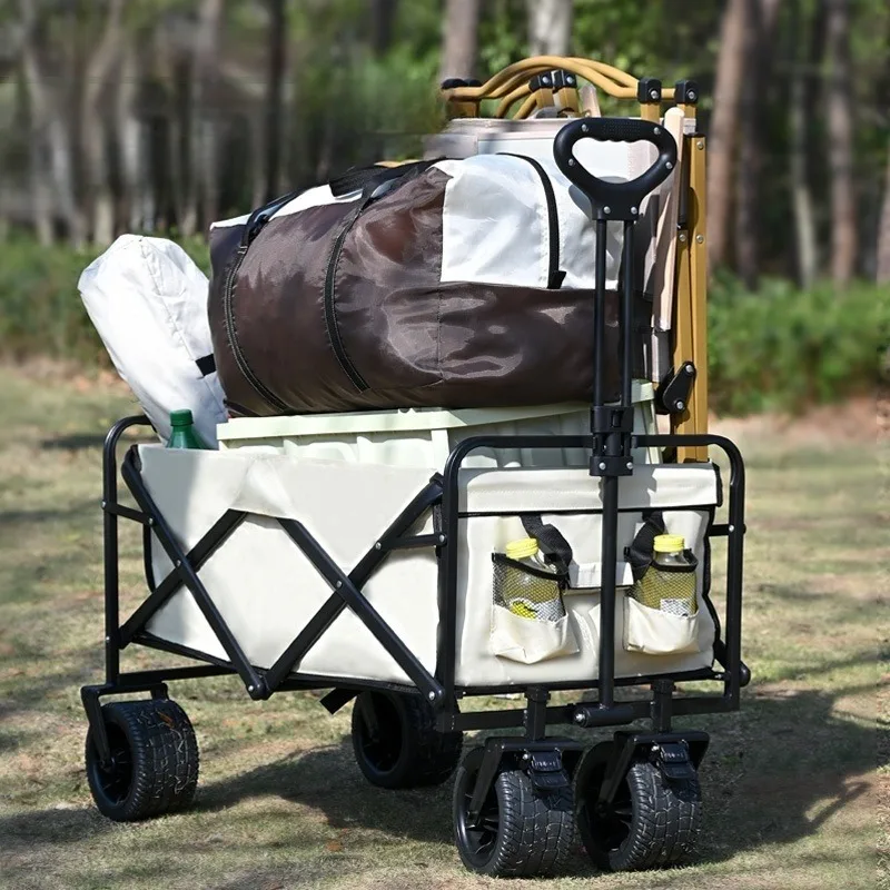 

Outdoor Garden Camping Trolley Durable Thickened Portable Folding Table Convenient Multifunctional Novelty Camping Supplies