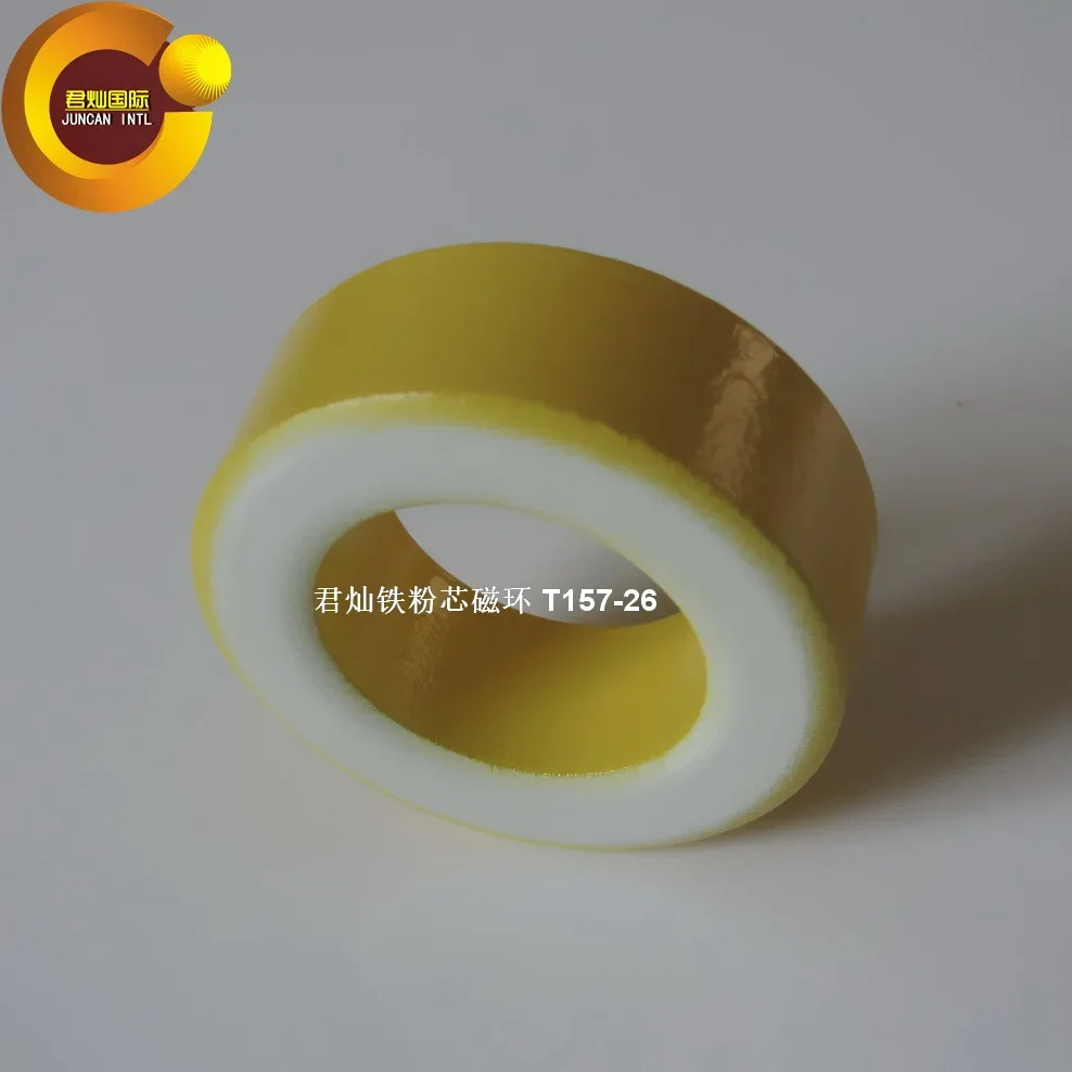 T157-26 Magnetic Ring Iron Powder Core Yellow and White Ring