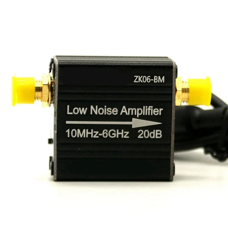 Módulo pré-amplificador de potência rf 4x lna 100khz-6ghz/10ghz 20db amplificador de baixo ruído lna de alto ganho ZK06-BM-VVNB