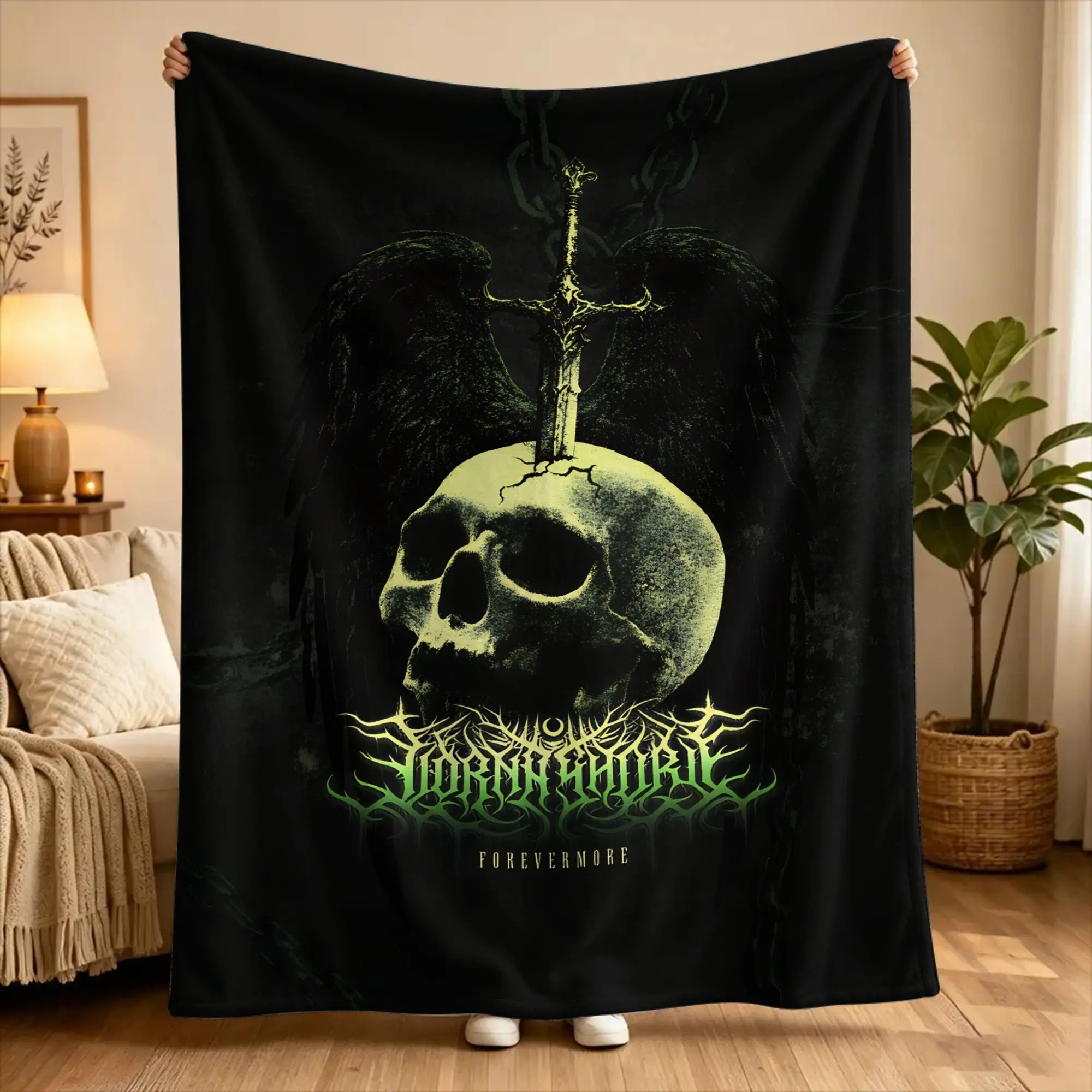 Soft Warm BlanketKids Picnic L-Lorna Shore Throw Blanket  Flannel Bedspread For Couch Bed Funny Sofa Bed Cover