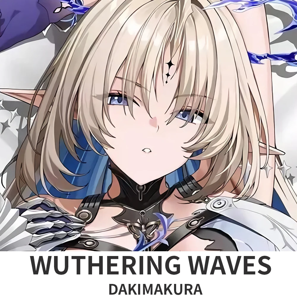 Wuthering Waves Cartethyia Dakimakura Anime Cartoon Figure Printed Pillowcase For Living Room Bedroom