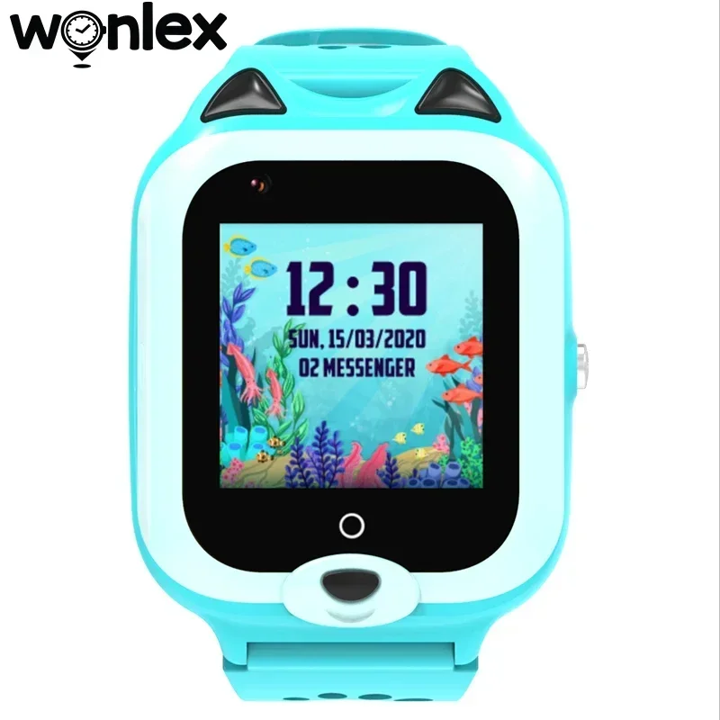 

Wonlex 4G WIFI Kids Smart Watch GPS Position Tracker Video Call Children SmartWatch Two-way Voice Chat SOS Call GEO Fence KT22