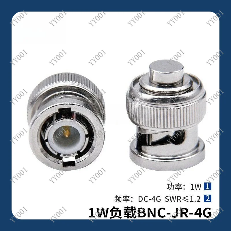 BNC-J 50Ω Termination Load, 1W DC-4GHz BNC Male Plug Coaxial Resistor for RF Test