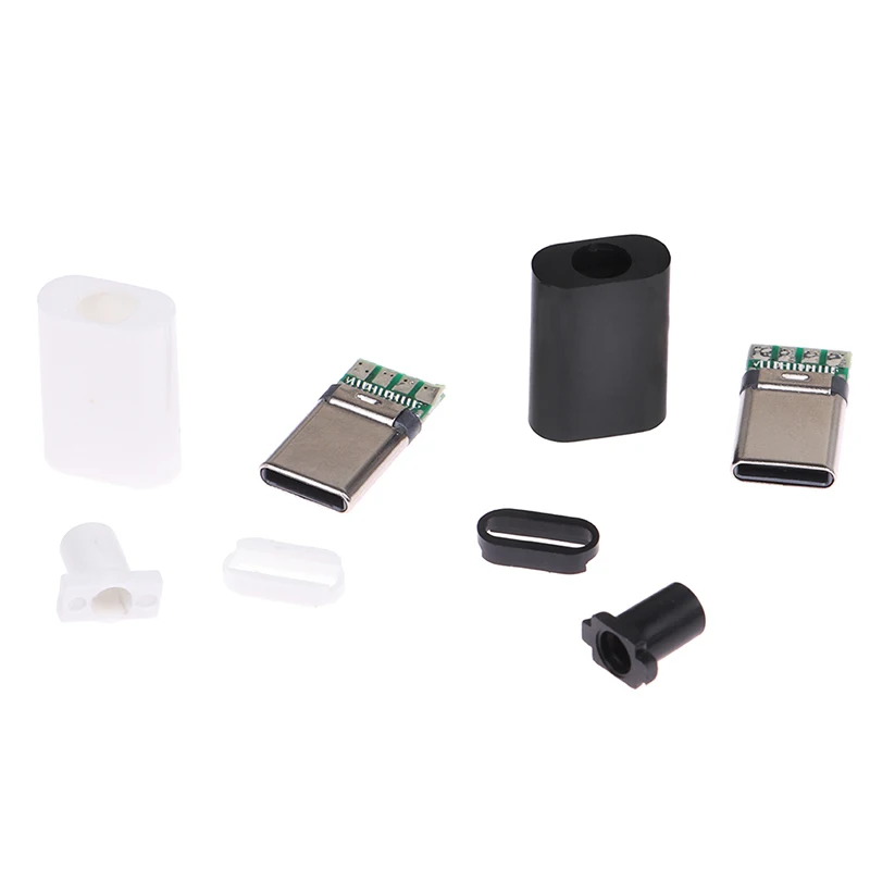 4 Pin Tipo C OTG Adapter De Carga Set Electrical Type-C Mirco USB 3.1 Connector Jack Conector Tail Male Plug Electric Terminals
