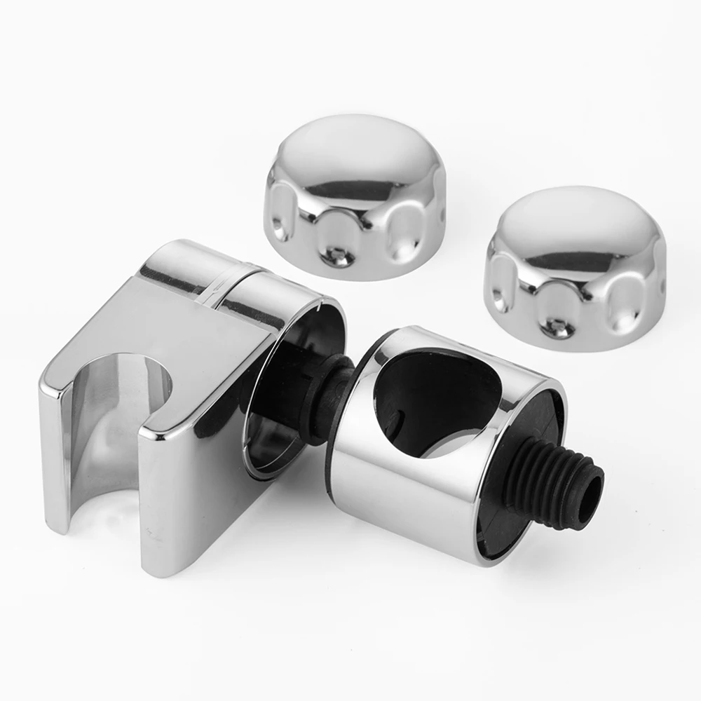 Bathroom Shower Rail Head Holder Hose Riser Slider Bar Clamp Bracket Adjustable Shower Head Clamp Bracket Shower Head Riser