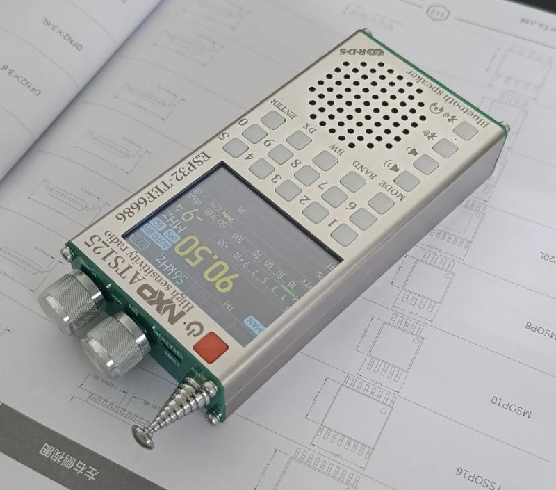 ATC ATS125 Radio Bluetooth multifuncional de alta sensibilidad Actualización FM TEF6686