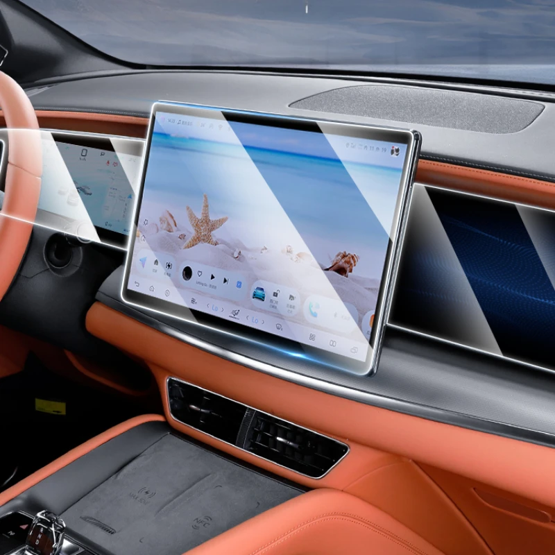 For BYD Sealion 7 Screen Tempered Film Navigation Instrument Display High Definition Film Central Control Protective Accessories