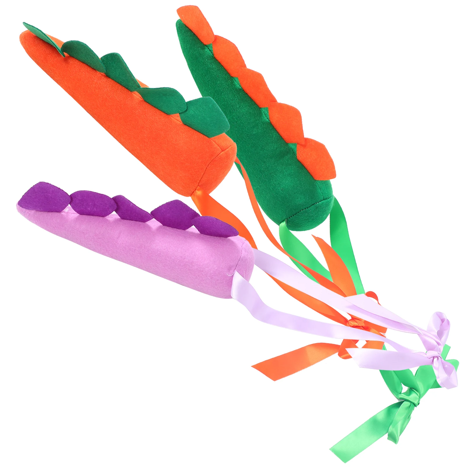 

3pcs Tail Dinosaur Cosplay Prop Props S Size Purple Green Costume Accessories Party Stage Decorations