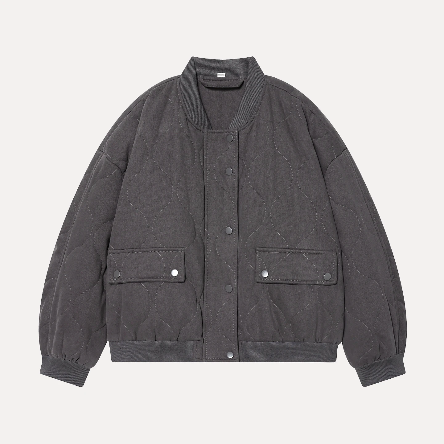 2025 Autunno delle nuove donne allentate lunghe Sve Pilot ort Jaet tuta sportiva Faionable e semplice Sle Ladies'orth Coat