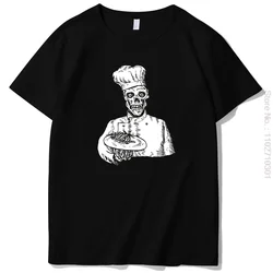 Funny Graphic T Shirts Skeleton Chef Cook Summer Harajuku Streetwear Tees Tops Oversized Short Sleeve t-shirt Men's Clothing