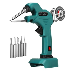 Kit saldatore Cordless per saldatura a batteria Makita 18V alimentazione automatica con filo di saldatura e punte per saldatore (senza batteria)