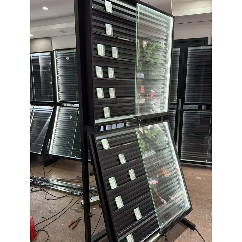 custom.EDL Ighting Single Side Graded Card Showcases Display Stands With Sliding Lockable Retail Trading Card