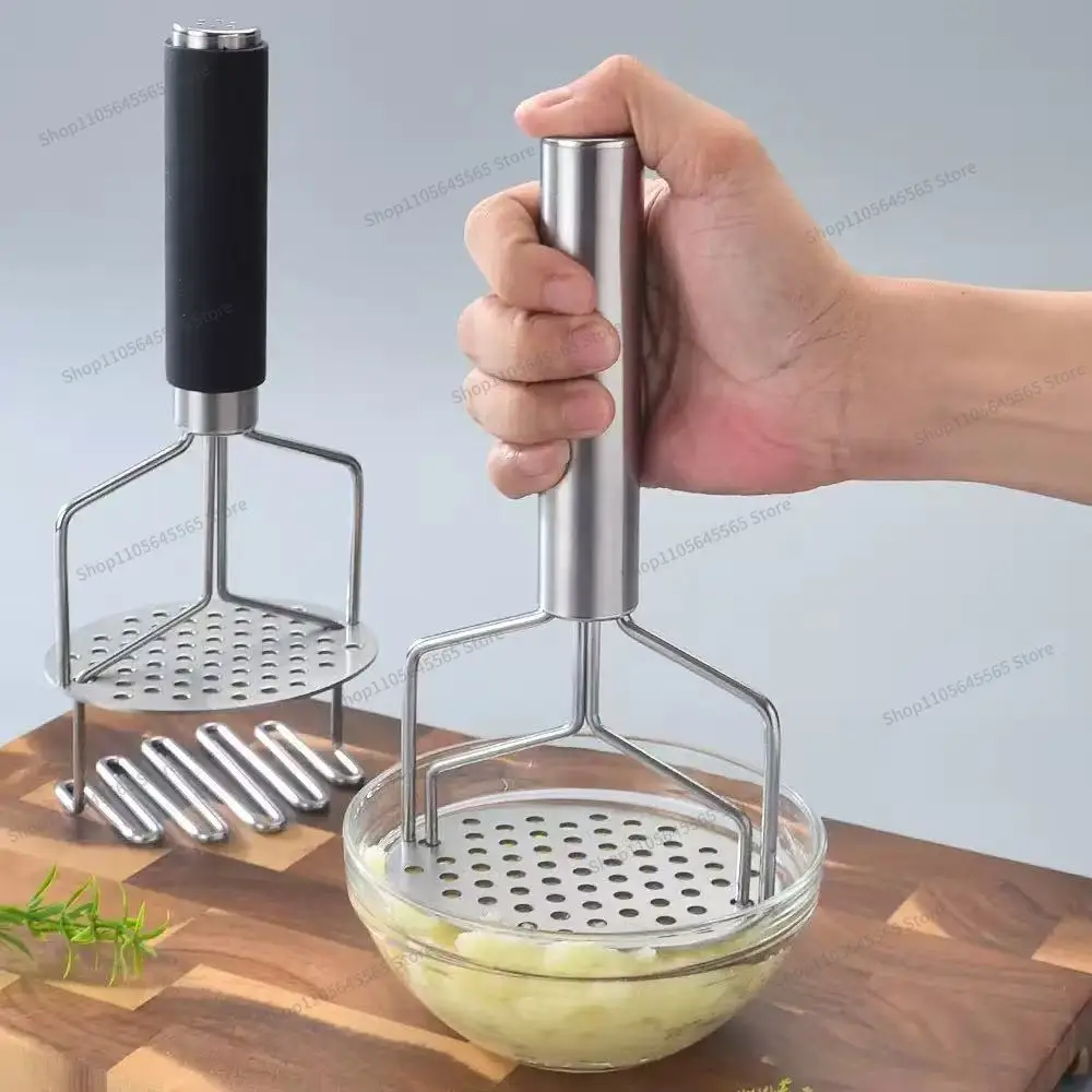 For Double Layer Pressing Stainless Steel Mud Compactor, Garlic Compactor, Kitchen Small Tool