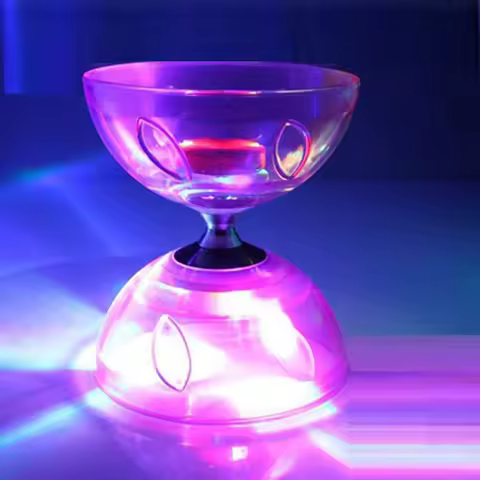 XSXS-China Diabolo Suit Three Bearings China Diabolo Toy Luminous Diabolo Children Pull The Bell.