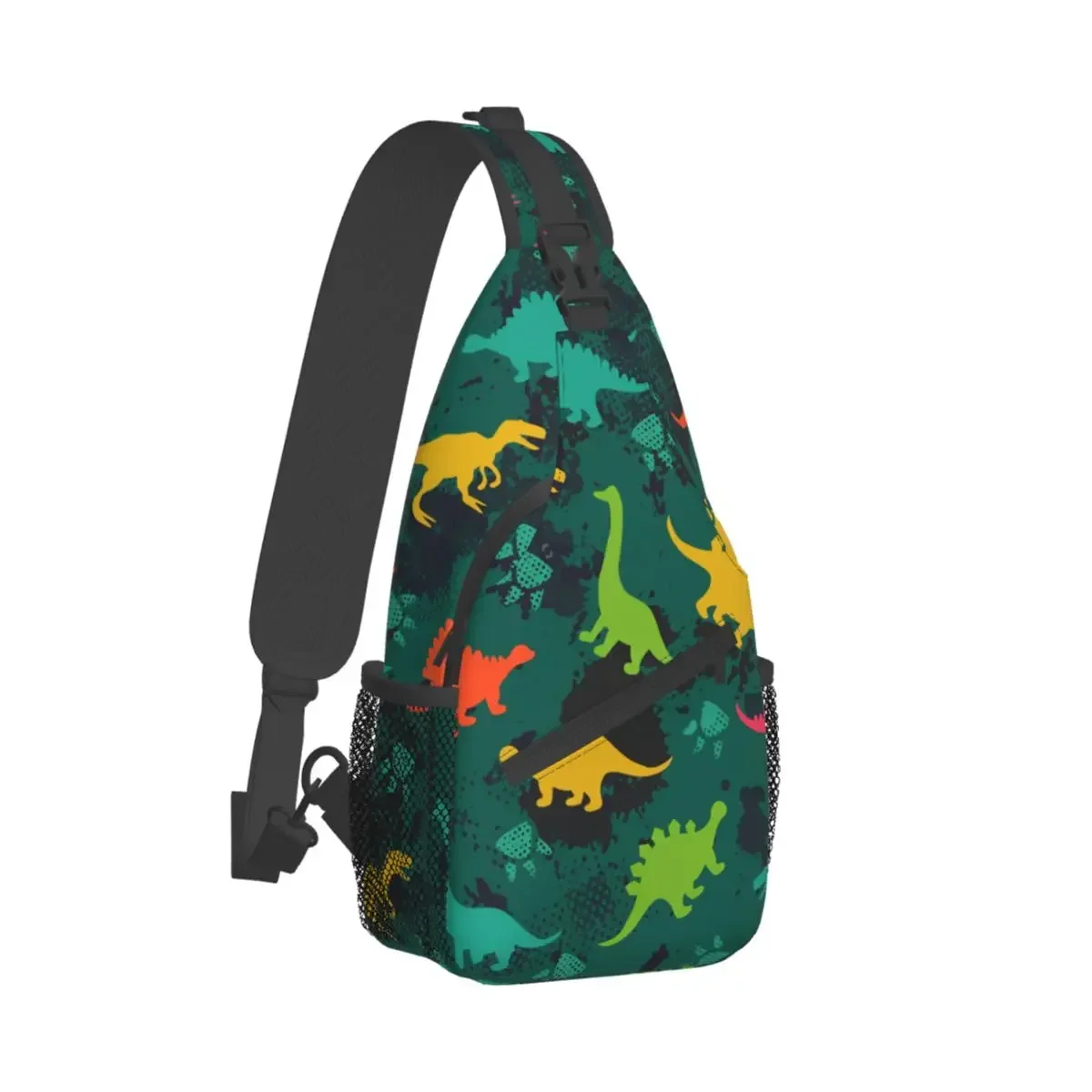 

Dinosaur Crossbody Bag Sports Cute Cartoon Pattern Chest Bag Unisex Women Man Fashion Shoulder Backpacks Travel